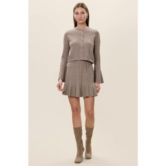 Rebecca Taylor Dorothy Sweater Skirt in Oatmeal at Nordstrom, Size X-Large