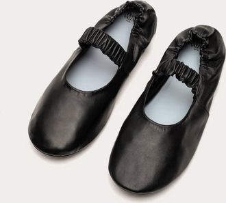 Frances Valentine Womens Eloise Ballet Slipper In Black