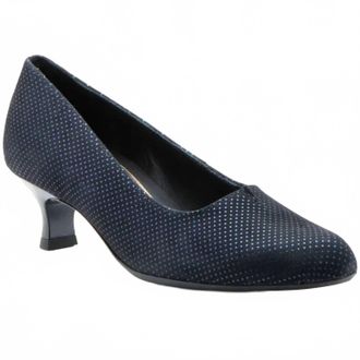Ara Womens Kit Almond-Toe Pump In Navy