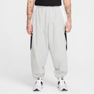 Nike Mens Club Oversized Woven Track Pants in Grey | HQ6114-077