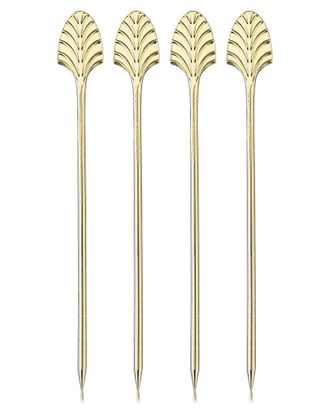 Viski Set of 4 Art Deco Cocktail Picks