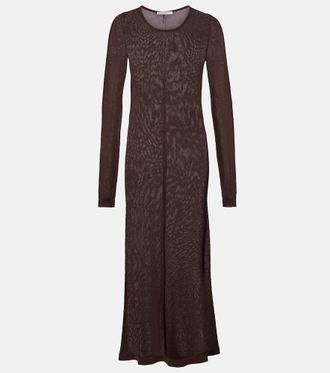 Christophe Lemaire Semi-sheer cr&ecirc;pe maxi dress