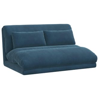 vidaXL Sill&oacute;n Ajustable Azul Terciopelo Vidaxl