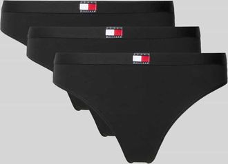 Tommy Hilfiger String aus Baumwoll-Mix im 3er-Pack in Black, Größe XL