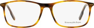 Ermenegildo Zegna EZ5236 Acetate Rectangular Eyeglasses - Brown