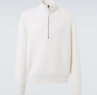 Tom Ford Ribbed-knit wool half-zip sweater