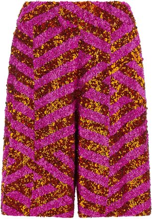 Dries Van Noten Multicolor Viscose Bermuda Womens Shorts