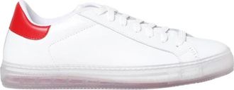 Kiton Leather Sneakers Translucent Sole - Heren - Sneakers - Wit - 42 EU - Leer - Schoenen