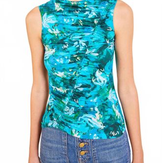 Ulla Johnson Medea Sleeveless Top In Azul