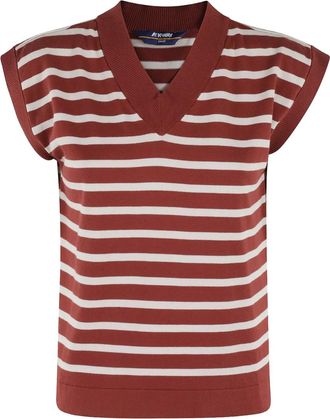 K-Way Jener vest - unisex - Cotton - 1 - Red