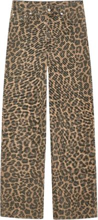 Anine Bing Wijde Broeken - Dames - Regular Fit Jeans - Bruin - W27 - Jeans