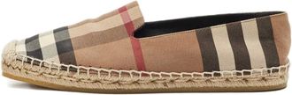 Burberry Geruite canvas espadrilles - Bruin