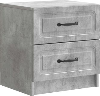 vidaXL Armario De Noche Gris Hormig&oacute;n 43 X 34,5 X 44,5 Cm Vidaxl