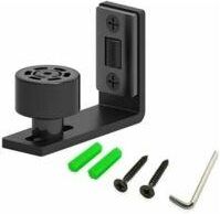 OEM Gu&iacute;a De Suelo Ajustable Negra, Gu&iacute;a Inferior Para Puerta Corredera De Madera, Pared/puerta Lkbd - Crezuo