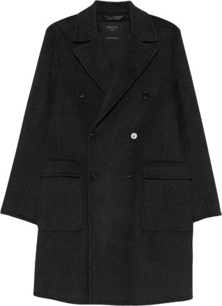 Palt&ograve; Double-Breasted Wide Lapel Wool Coat