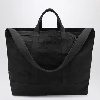 Tekla Beach bag in black cotton