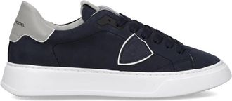 Philippe Model Sneakers Temple Tennis - Heren - Sneakers - Blauw - 44 EU - Katoen - Schoenen
