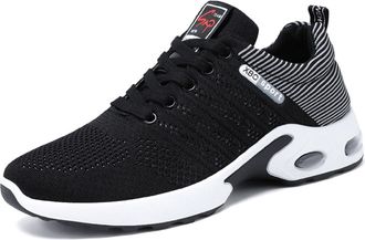 Generic Mens Sports Shoes Breathable Mesh Walking Running Tennis Shoes Training Shoe Workout Gym Wear Sneakers Athletic Shoes(Gray,6.5 UK)