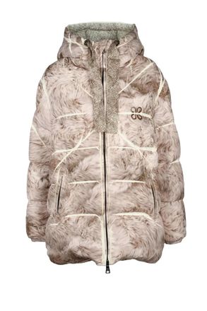 Forever 21 Plus Pellican Down Jacket with Zip - Beige