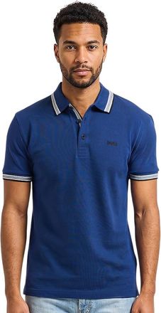 HUGO BOSS Blue Shirt Collar Polos