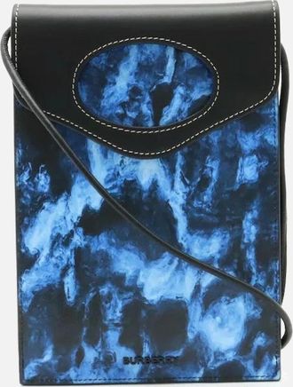 Burberry Womens Mini Pocket Phone Pouch - Blue - Size: UNI