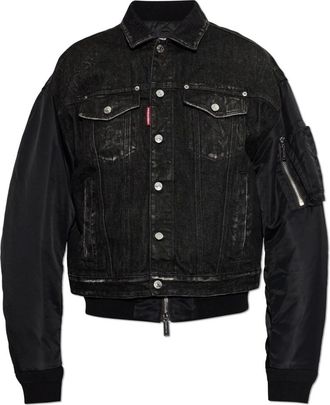 Dsquared2 Heren, Jassen, Zwart, Maat: M Denim