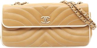 Chanel Lambskin Wave Stitch Shoulder Bag