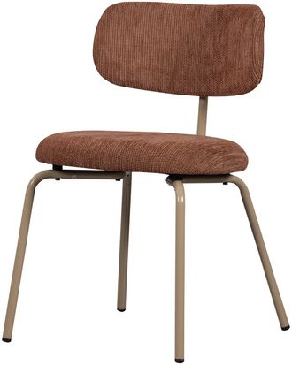 De Eekhoorn Design Esszimmerstuhl Traviso, Braun/Beige