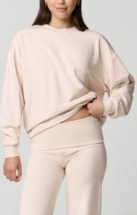 Florence By Mills Oversize Sport Sheen Crewneck Sweatshirt in Quartz at Nordstrom, Size Xx-Large