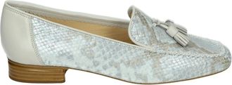 Brunate Metallic instappers met leren zool - Dames - Loafers - Blauw - 39 EU - Leer - Schoenen