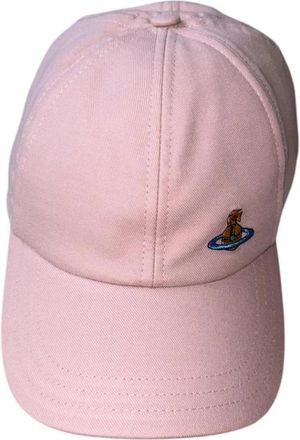 Vivienne Westwood Embroidered Baseball Cap - unisex - Petten - Roze - S/M - Katoen - Accessoires