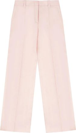 Incotex linen trousers - women - Linen/Flax/Cotton - 36 - Pink