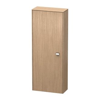 Duravit Armario Semi Alto Duravit Brioso 133,0x52,0x24,0 Cm, 1 Puerta, Abatible A La Izquierda, Color (frente/cuerpo): Roble Europeo, Mango Cromado - Br1301l1