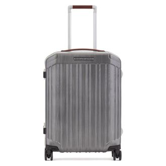 Piquadro 4 wheel cabin suitcase - unisex - Handbagage koffer - Grijs - ONE Size - Koffers