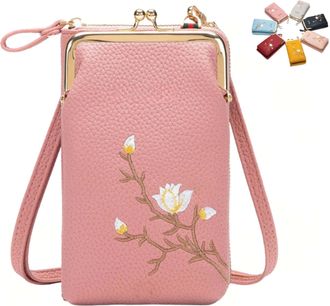 Generic Desirablte Crossbody Wallet, Shamfreshen Women Sling Cross-Body Wallet Multiple Compartments Phone Bag For Travel or Daily (Dark Pink)