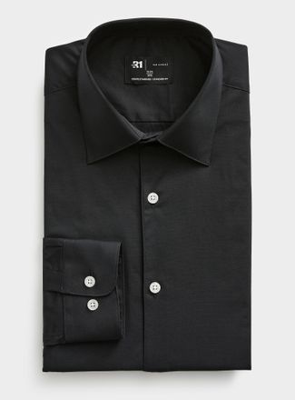 Le 31 Mens Monochrome stretch shirt Standard fit