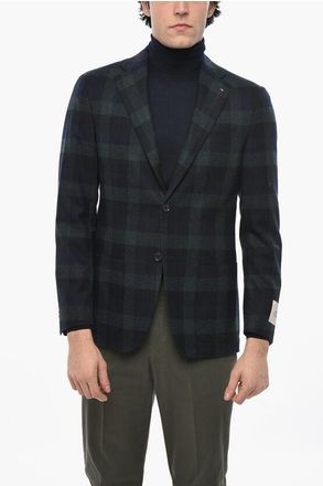 Corneliani Virgin Wool Check Two-Tone RESET 2-Buttons Blazer size 50