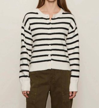 Sanctuary Must Have Cardigan In Chalk W/ Black Stripe