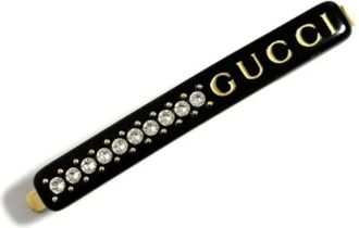 Gucci Pre-owned Metal hair-accessories - Dames - Vintage Accessoires - Zwart - ONE Size - Vintage