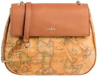Alviero Martini 1A Classe Tracolla con Patta - Dames - Schoudertassen - Bruin - ONE Size - Katoen - Tassen