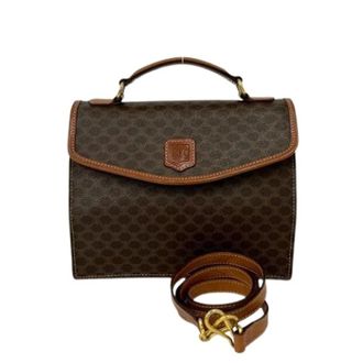 Celine Pre-owned Handbags, female, Brown, Size: ONE SIZE Pre-owned Vintage Shoulder Bag