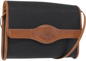 Dior Pre-owned Cross Body Bags, female, Black, Size: ONE SIZE Pre-owned Vintage Nylon Shoulder Bag