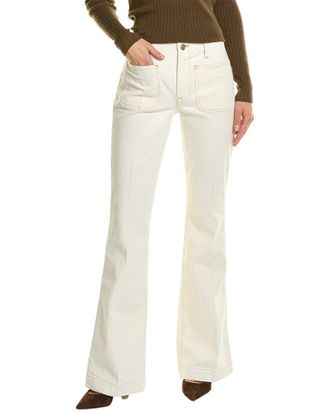 Frame Denim High-Rise Sailor Au Natural Clean Flare Jean