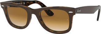 Ray-Ban RB2140F Original Wayfarer Asian Fit 127651 Mens Sunglasses Brown Size 52