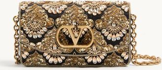 Valentino Garavani Valentino Garavani Vain Small Embroidered Clutch Woman MULTICOLOUR UNI