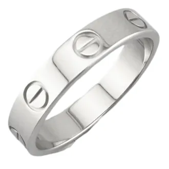 Cartier White Gold White Gold (18K) Band Ring (Pre-Owned)
