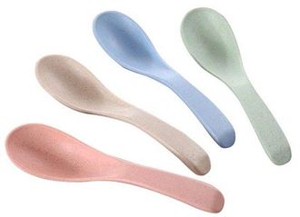 OEM Cuchar&oacute;n Para Sopa, Cuchara Apta Para Microondas Y Lavavajillas, Juego De 4 Cucharas Europeas De 15 Cm, Apto Para Ni&ntilde;os O Adultos