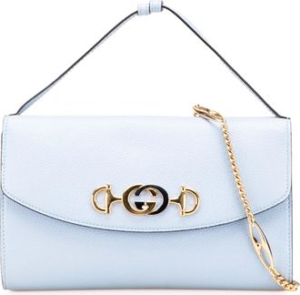 Gucci Pre-owned Womens Leather Handbag Chain Accent - Light Grey - One Size