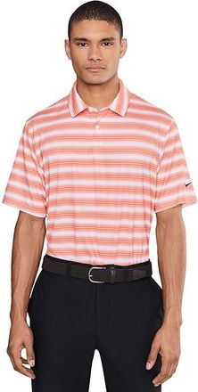 Nike Dri-FIT Good Polo Short Sleeve Stripe Mens Clothing Orange Frost/Sail/Black : 2XL, Elastane/Polyester