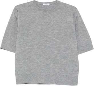 Malo silk-blend T-shirt - Grey